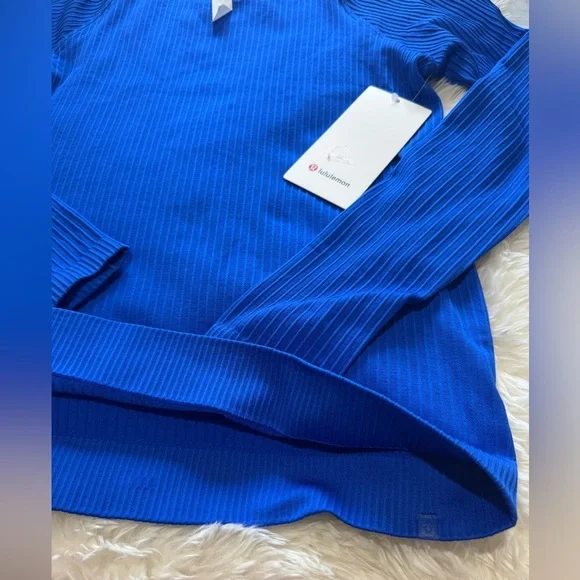 NWT LULULEMON  Rest Less Blue Pullover SZ 8 - Picture 13 of 16
